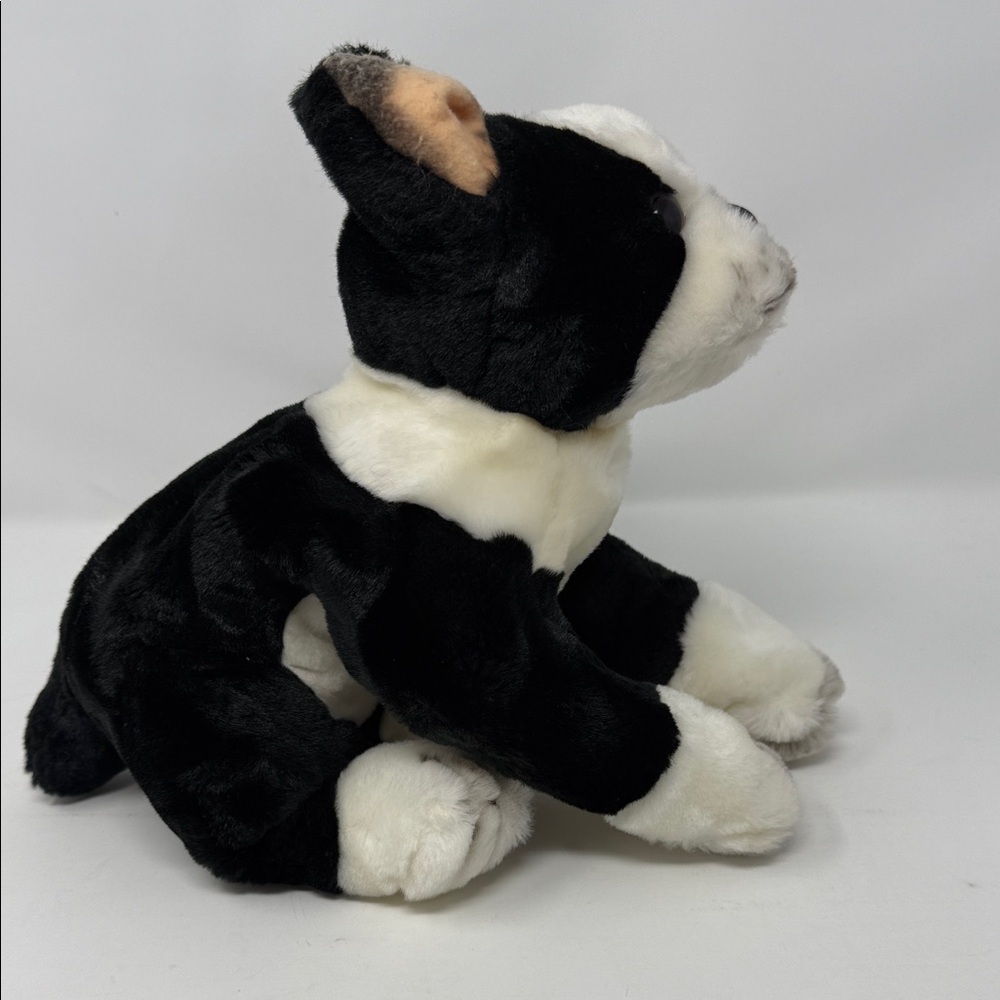 Animal Alley 13” long Plush Black & White Bulldog Stuffed Animal Toy - Kids - Picture 6 of 11